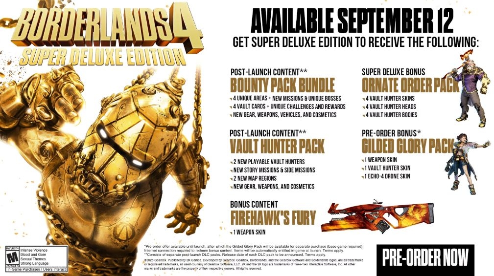 PS5 Borderlands 4 Super Deluxe Edition