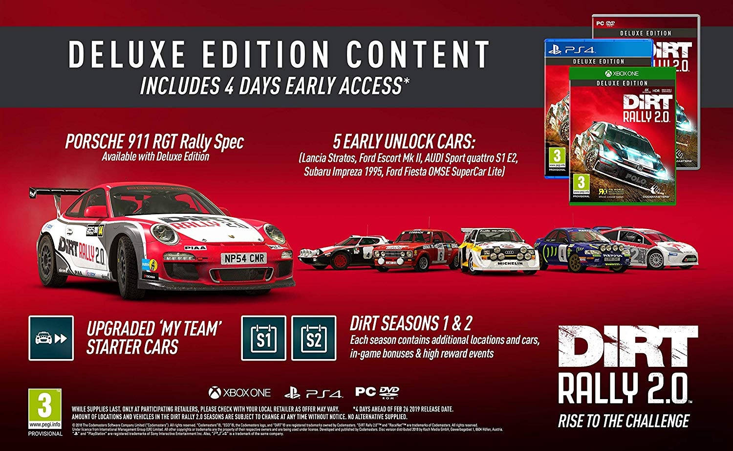 PC Dirt Rally 2.0 Deluxe Edition