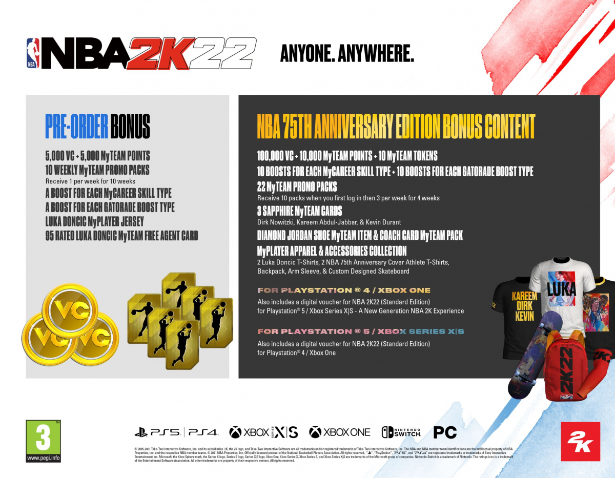 PS4 NBA 2K22 75th Anniversary Edition