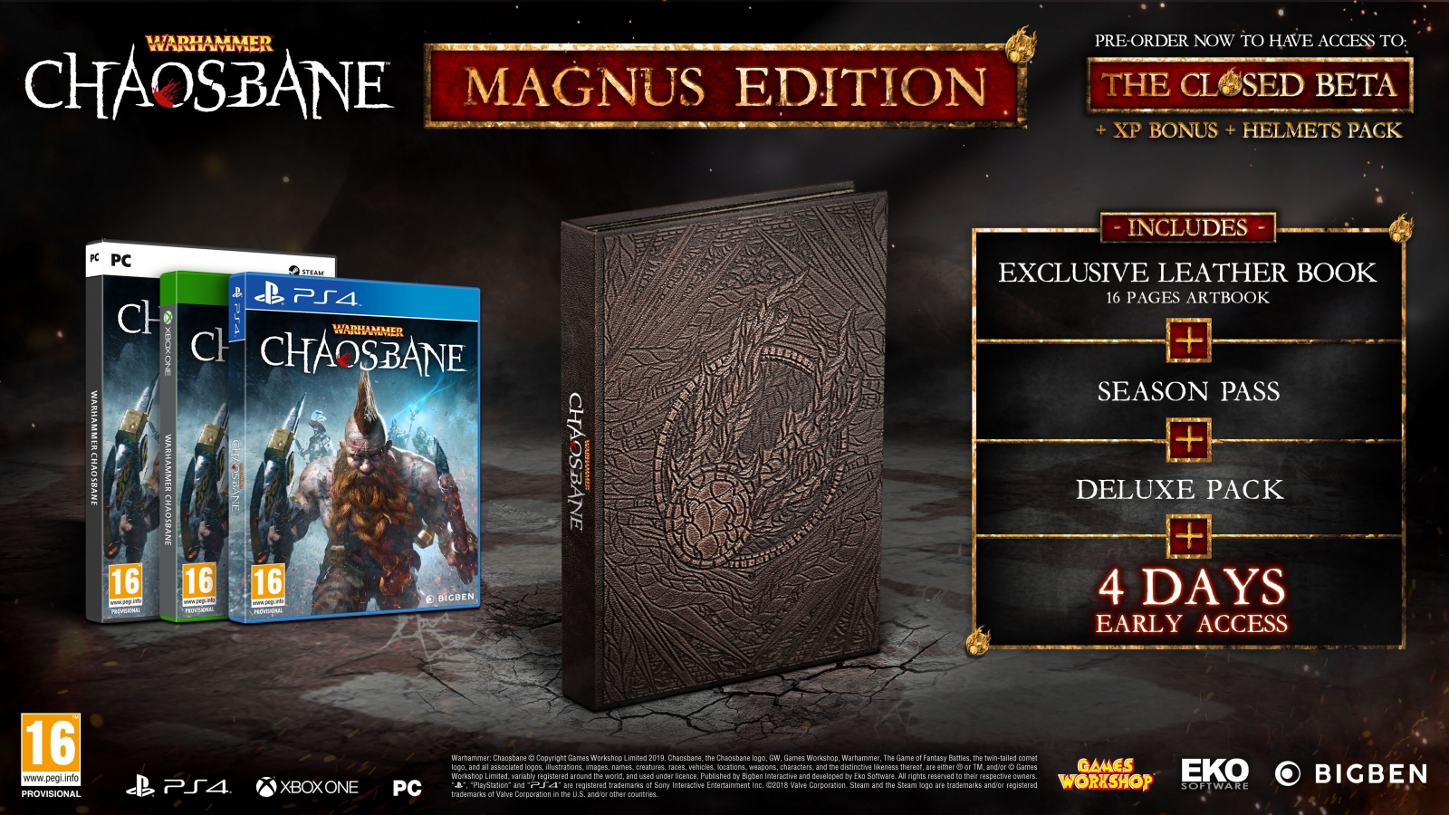 PS4 Warhammer Chaosbane Magnus Edition