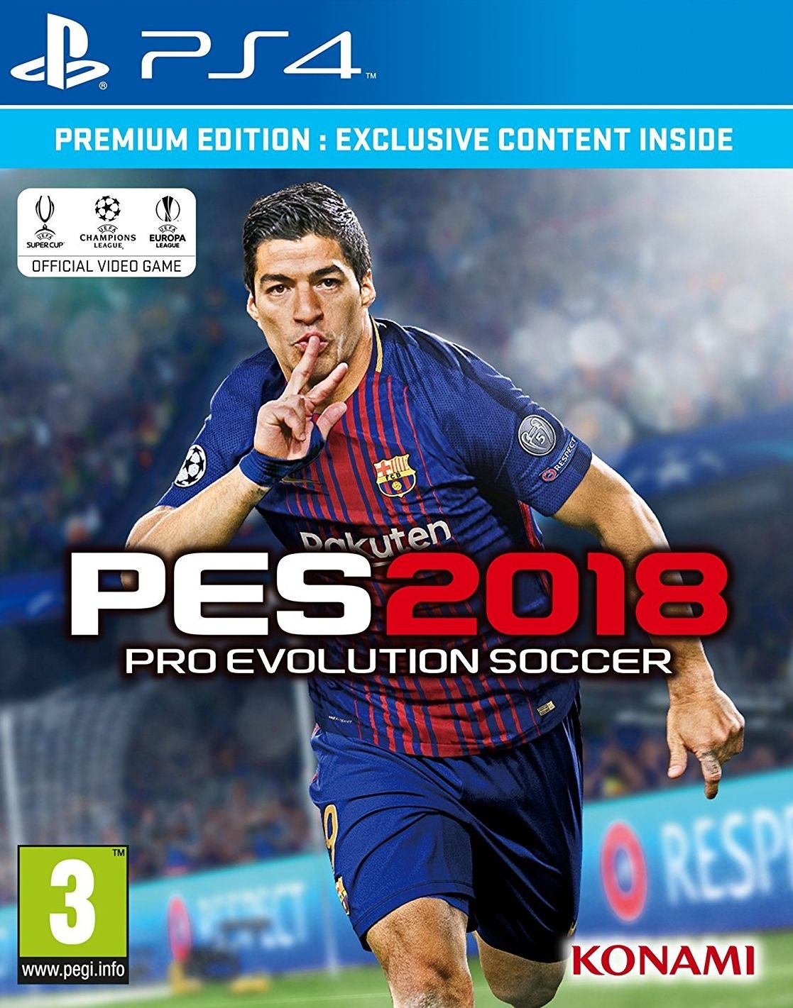 PS4 Pro Evolution Soccer 2018 Premium Edition