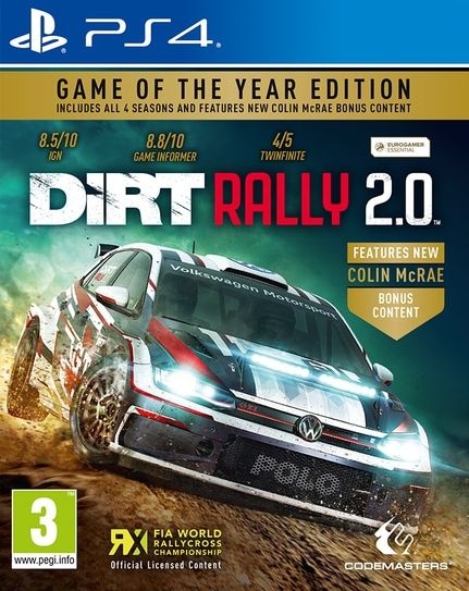 PS4 Dirt Rally 2.0 Game Of The Year Edition