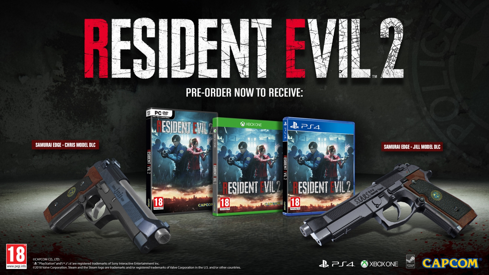 PS4 Resident Evil 2 Steelbook Edition + Bonus