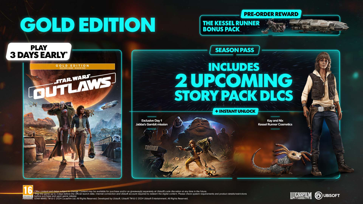 PS5 Star Wars Outlaws Gold Edition