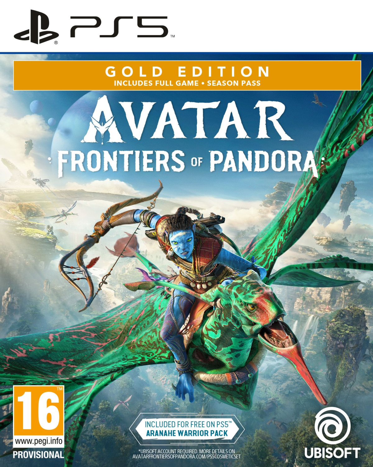 PS5 Avatar Frontiers of Pandora Gold Edition